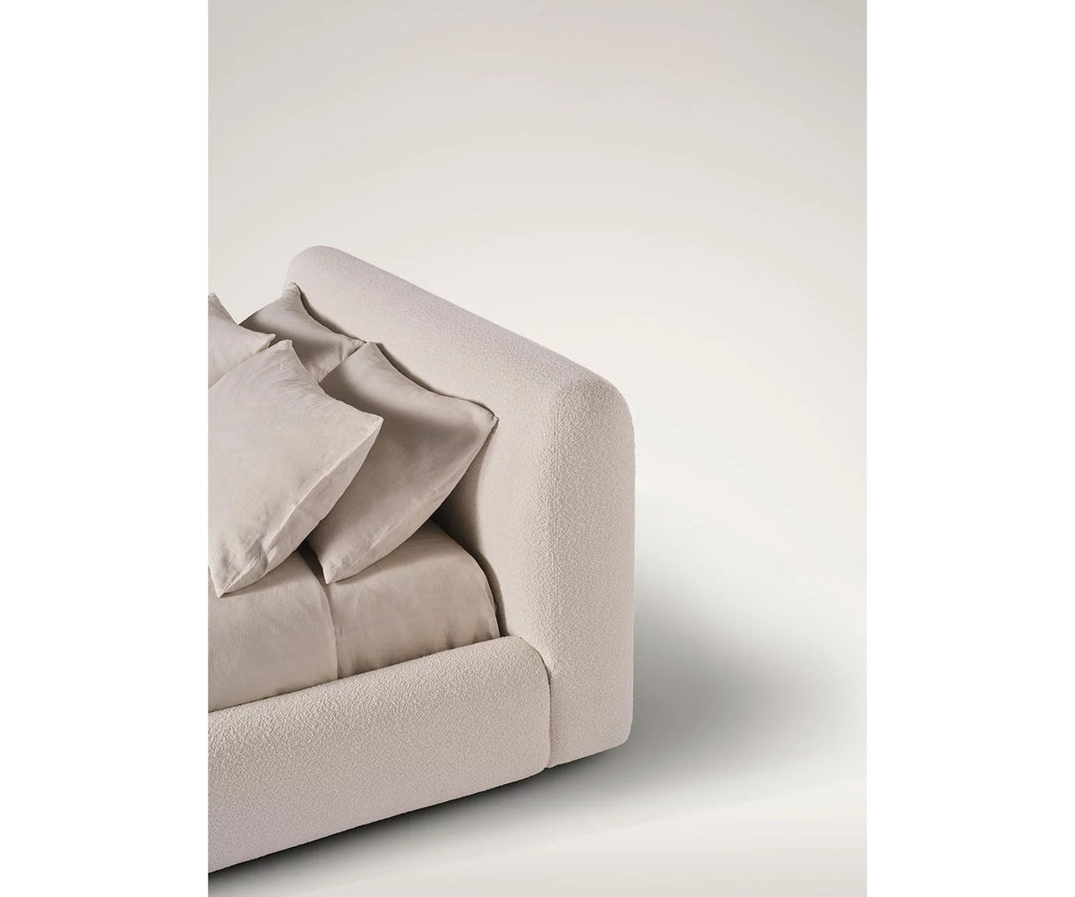 René Bed by Meridiani with soft rounded upholstered design Casa Design Group