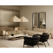 René Curved Modular Sofa by Meridiani with sculptural curved design