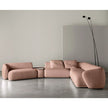 René Curved Modular Sofa by Meridiani with sculptural curved design