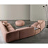 René Curved Modular Sofa by Meridiani with sculptural curved design
