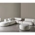 René Curved Modular Sofa by Meridiani with sculptural curved design