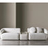 René Curved Modular Sofa by Meridiani with sculptural curved design
