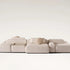 René Suite Modular Sofa by Meridiani with integrated ceramic trays