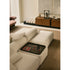 René Suite Modular Sofa by Meridiani with integrated ceramic trays
