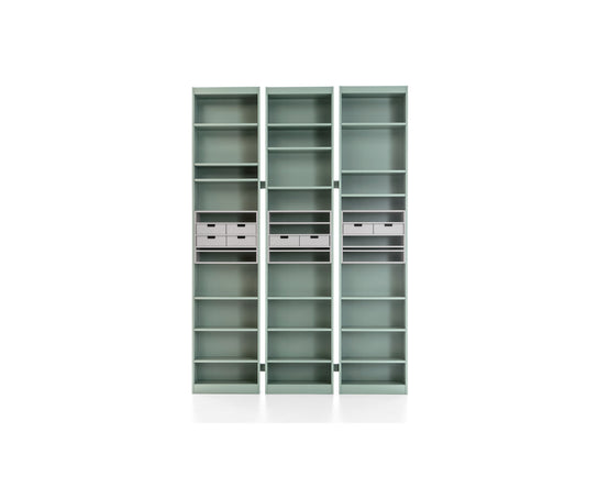 Rialto modular wood bookcase by Cassina designed by Carlo Scarpa