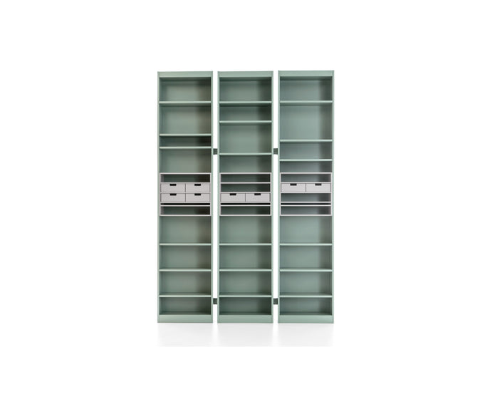 Rialto modular wood bookcase by Cassina designed by Carlo Scarpa