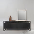 Rialto Mirrors with slender aluminum frames, rectangular reflective surfaces and optional integrated LED lighting by Rimadesio | Casa Design Group