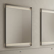 Rialto Mirrors with slender aluminum frames, rectangular reflective surfaces and optional integrated LED lighting by Rimadesio | Casa Design Group