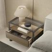 High-End Rialto Nightstand by Rimadesio with Elegant Glass and Wood Details | Casa Design Group