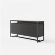 High-End Rialto Nightstand by Rimadesio with Contemporary Glass and Wood Design | Casa Design Group
