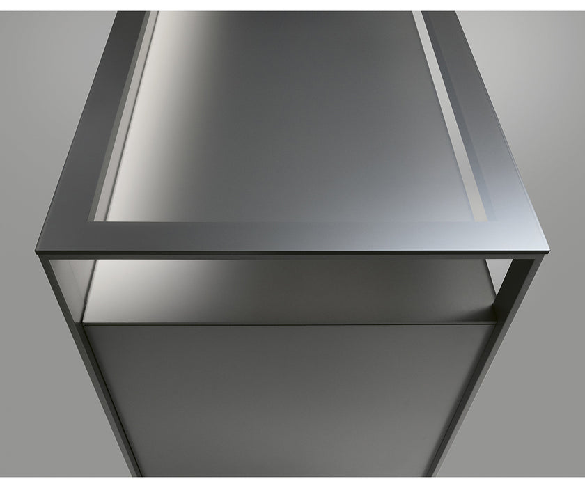 High-End Rialto Nightstand by Rimadesio with Contemporary Glass and Wood Design | Casa Design Group