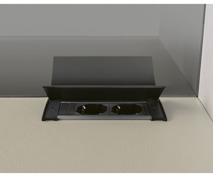 High-End Rialto Nightstand by Rimadesio with Contemporary Glass and Wood Design | Casa Design Group