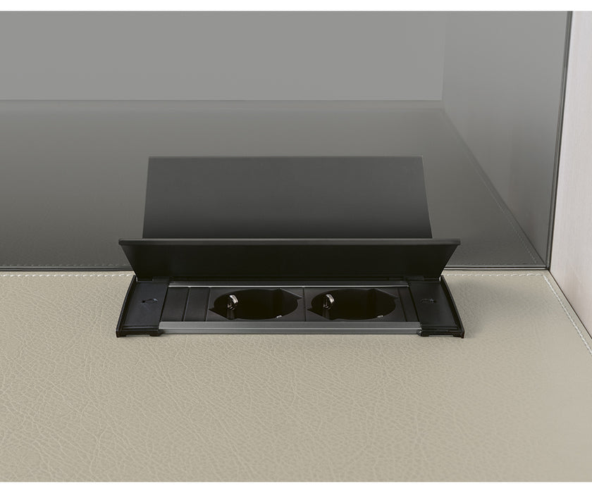 High-End Rialto Nightstand by Rimadesio with Contemporary Glass and Wood Design | Casa Design Group