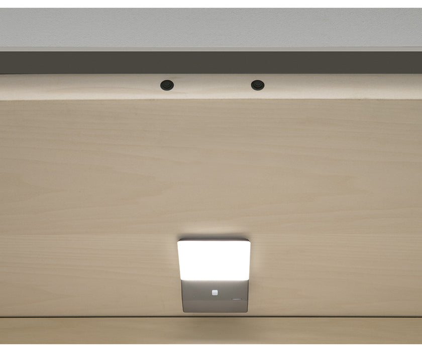 High-End Rialto Nightstand by Rimadesio with Contemporary Glass and Wood Design | Casa Design Group