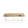 Giacinto Bench by Riva 1920 in Solid Scented Cedar with Glass or Iron Legs | Casa Design Group
