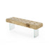 Giacinto Bench by Riva 1920 in Solid Scented Cedar with Glass or Iron Legs | Casa Design Group