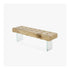 Giacinto Bench by Riva 1920 in Solid Scented Cedar with Glass or Iron Legs | Casa Design Group