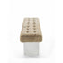 Giacinto Bench by Riva 1920 in Solid Scented Cedar with Glass or Iron Legs | Casa Design Group