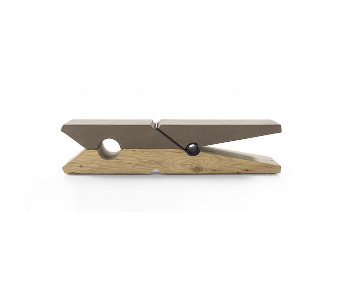 Luxury MOLLETTA 100+6 Bench by Riva 1920 in Solid Cedar with Leather Upholstery | Casa Design Group