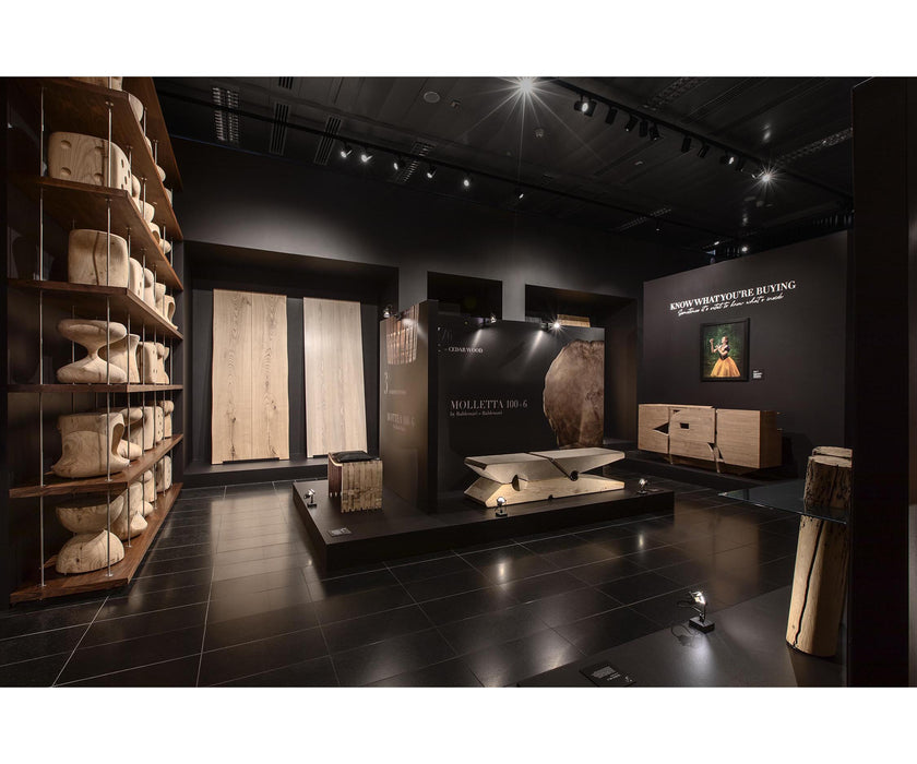 Luxury MOLLETTA 100+6 Bench by Riva 1920 in Solid Cedar with Leather Upholstery | Casa Design Group