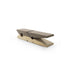 Luxury MOLLETTA 100+6 Bench by Riva 1920 in Solid Cedar with Leather Upholstery | Casa Design Group