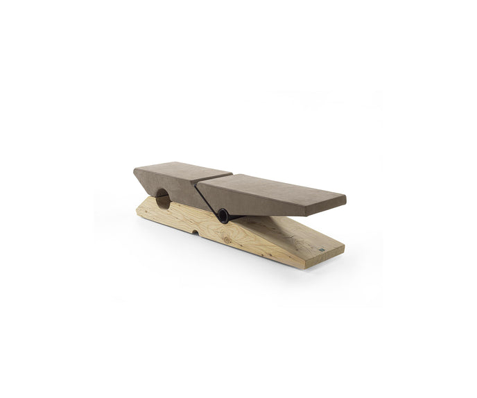 Luxury MOLLETTA 100+6 Bench by Riva 1920 in Solid Cedar with Leather Upholstery | Casa Design Group