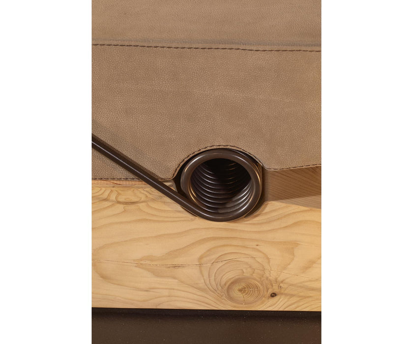 Luxury MOLLETTA 100+6 Bench by Riva 1920 in Solid Cedar with Leather Upholstery | Casa Design Group