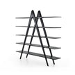 A-Book Solid Walnut and Oak Bookcase by Riva 1920