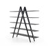 A-Book Solid Walnut and Oak Bookcase by Riva 1920