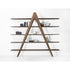 A-Book Solid Walnut and Oak Bookcase by Riva 1920