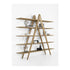 A-Book Solid Walnut and Oak Bookcase by Riva 1920