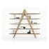 A-Book Solid Walnut and Oak Bookcase by Riva 1920