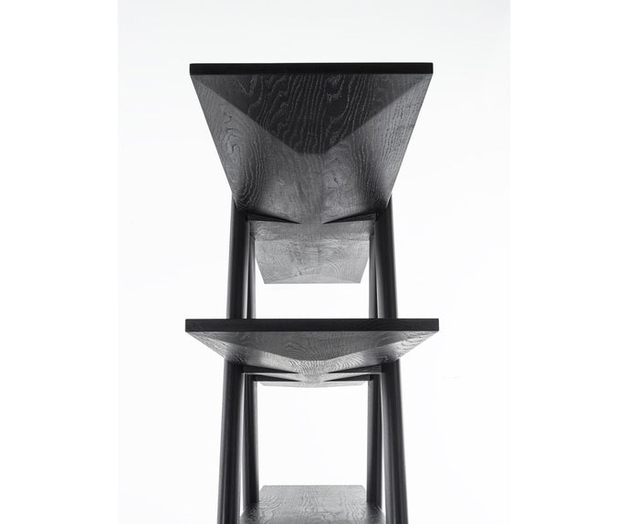 A-Book Solid Walnut and Oak Bookcase by Riva 1920