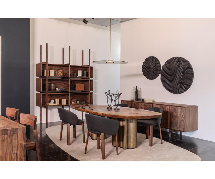 Aqua Solid Wood Bookshelf by Riva 1920