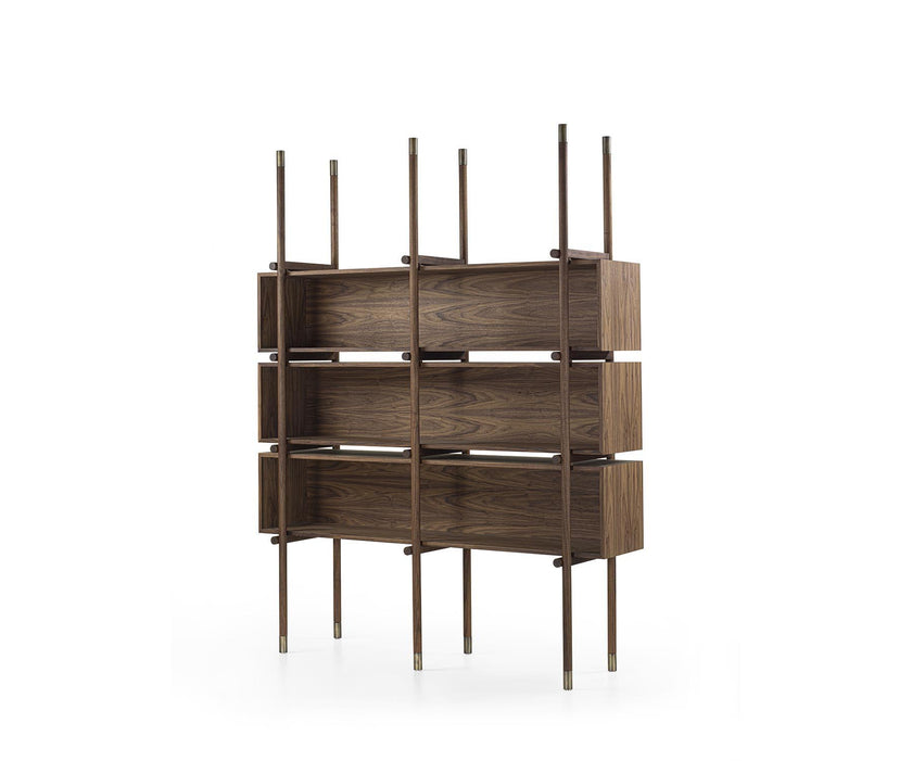 Aqua Solid Wood Bookshelf by Riva 1920