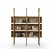Aqua Solid Wood Bookshelf by Riva 1920