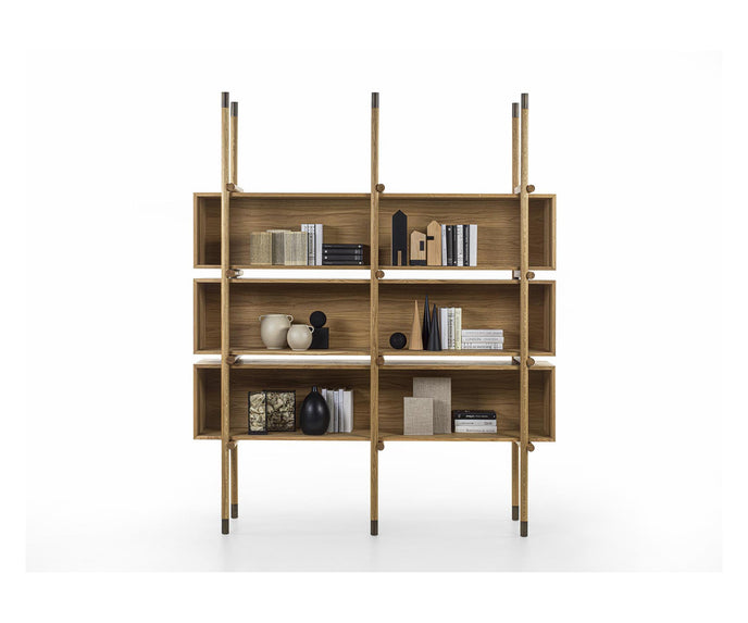 Aqua Solid Wood Bookshelf by Riva 1920