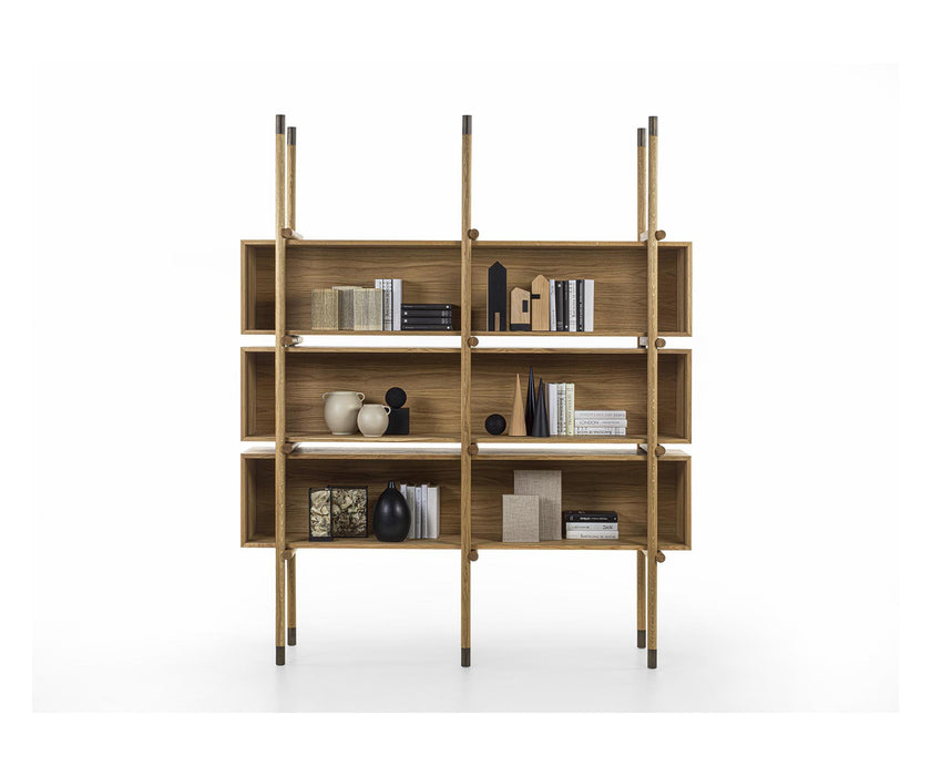 Aqua Solid Wood Bookshelf by Riva 1920
