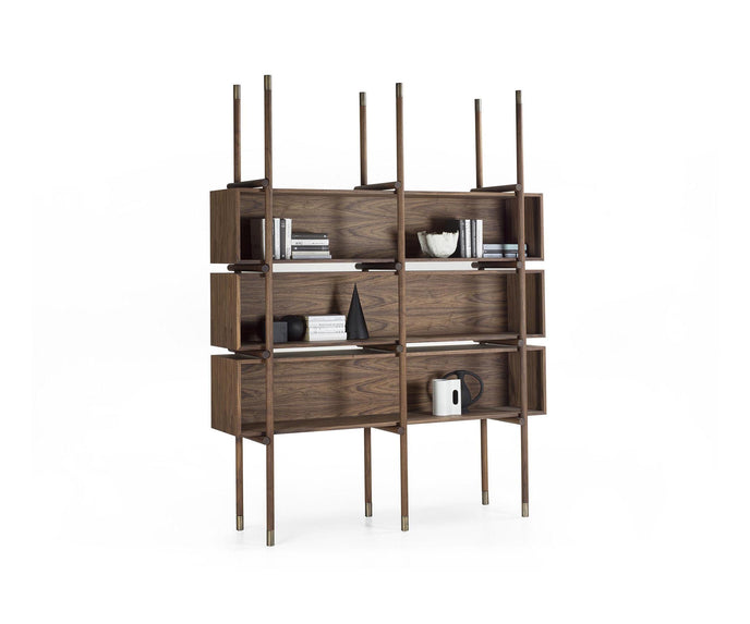Aqua Solid Wood Bookshelf by Riva 1920
