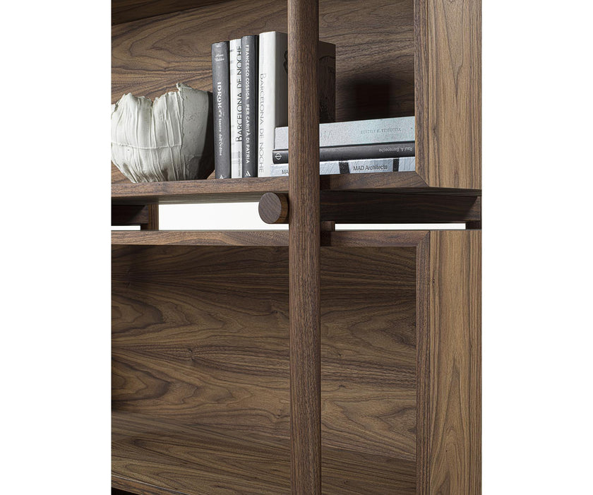 Aqua Solid Wood Bookshelf by Riva 1920