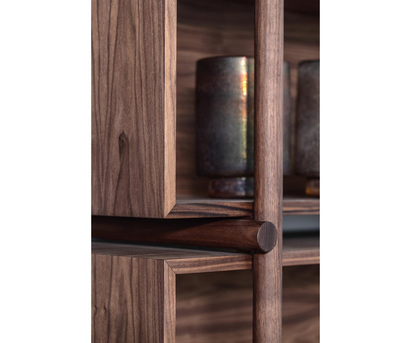 Aqua Solid Wood Bookshelf by Riva 1920
