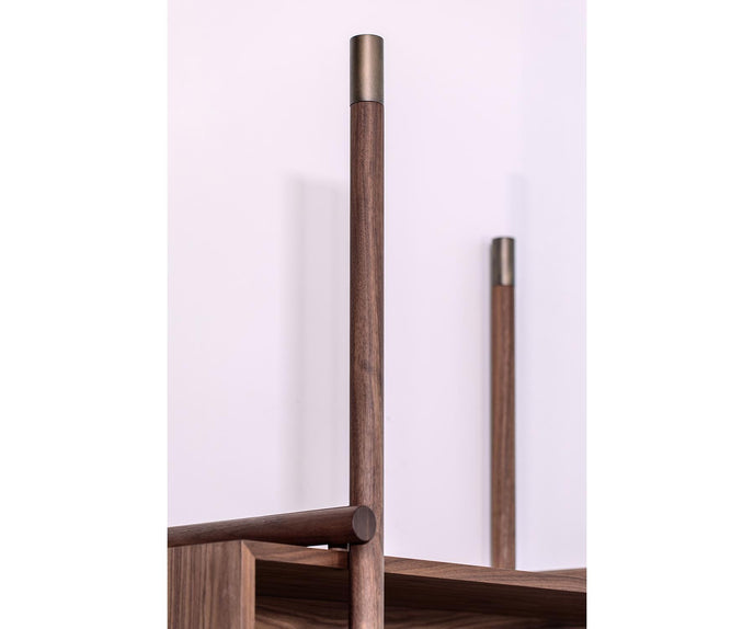 Aqua Solid Wood Bookshelf by Riva 1920