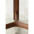 River 3351 dining table by Bross with solid wood base and round top in wood glass or marble Casa Design Group
