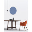 River 3355 table by Bross with solid wood base and oval top in wood glass or marble Casa Design Group