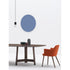 River 3355 table by Bross with solid wood base and oval top in wood glass or marble Casa Design Group