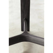 River 3358 table by Bross with solid wood base and oval top in wood glass or marble Casa Design Group