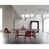 River 3358 table by Bross with solid wood base and oval top in wood glass or marble Casa Design Group