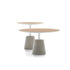 Rock Mini Coffee Table by MDF Italia contemporary geometric coffee table Casa Design Group