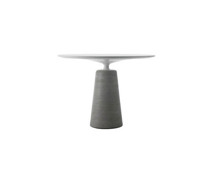 Rock Outdoor Table by MDF Italia with sculptural concrete base Casa Design Group