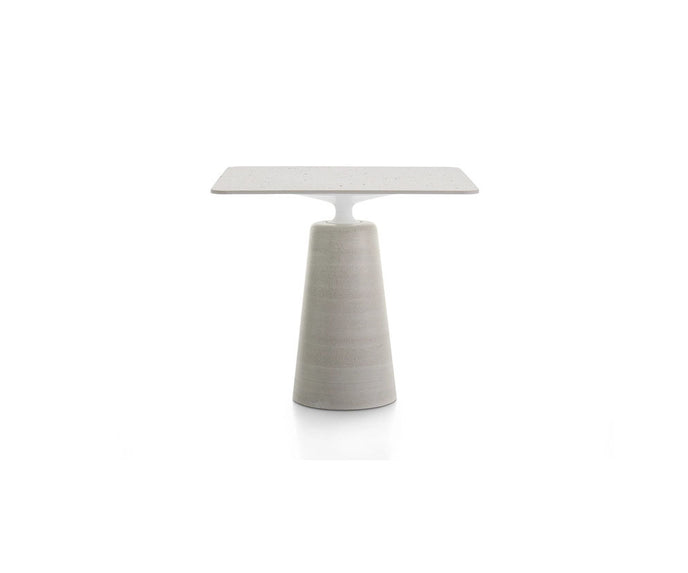 Rock Outdoor Table by MDF Italia with sculptural concrete base Casa Design Group